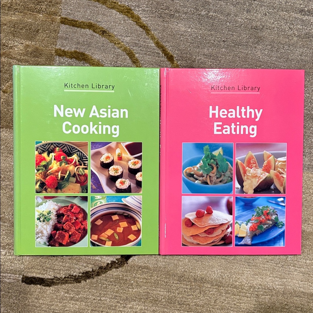 New Asian Cooking and Healthy Eating Cookbooks - Green and Pink